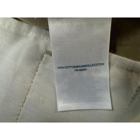 Lands End Mens Traditional Fit Cuffed Pants 36 X 29 Khaki Tan 100% Cotton - Picture 8 of 8